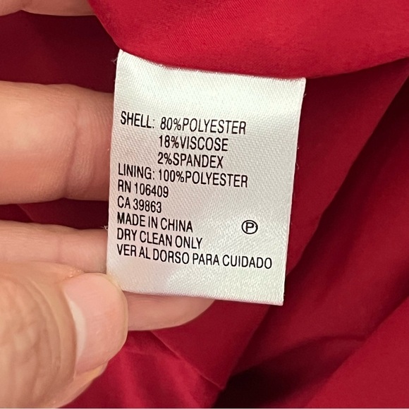 ANTONIO MELANI Red Asymmetrical One-Shoulder Cocktail Dress - Picture 11 of 12